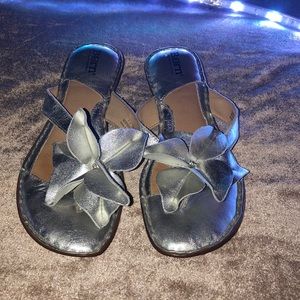 🌸 Born Flowers Silver Sandals🌸